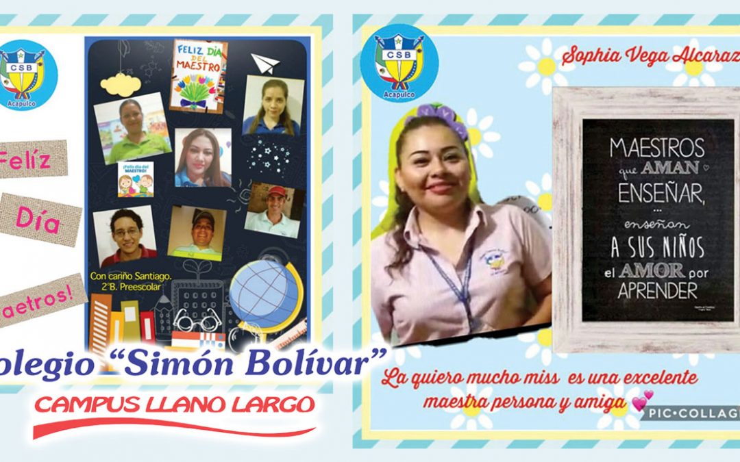 ALUMNOS DEL COLEGIO SIMON BOLIVAR LLANO LARGO DEMUESTRAN SU AFECTO Y AGRADECIMIENTO A SUS MAESTROS